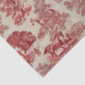 Elegant Rode Paard Woodland Toile Kraft Tissuepapier (Detail)