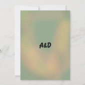 Elegant rode roos dusty boho omwoeld met bloemperk kaart (Achterkant)