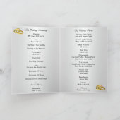 Elegant Rode Rozen Programma Kaart (Binnen)