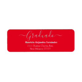 Elegant Rode Spaanse | Klasjaar Return Lab Etiket