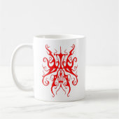 Elegant Rode Stam Masker Abstract Design Koffiemok (Links)