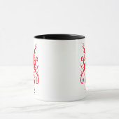 Elegant Rode Stam Masker Abstract Design Mok (Midden)