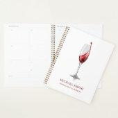 Elegant Rode Wijn Glas Bar Wijnhuis Planner (Display)