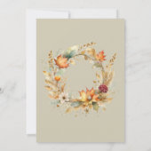 Elegant Roest Loof Dank U Kaart (Achterkant)