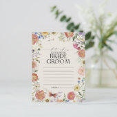 Elegant Roest Sinaasappel Waterverf Bloemen Datum  Briefkaart (Staand voorkant)