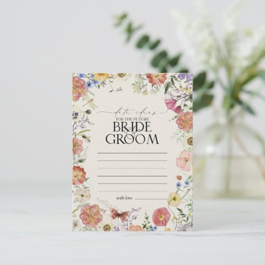 Elegant Roest Sinaasappel Waterverf Bloemen Datum  Briefkaart (Staand voorkant)