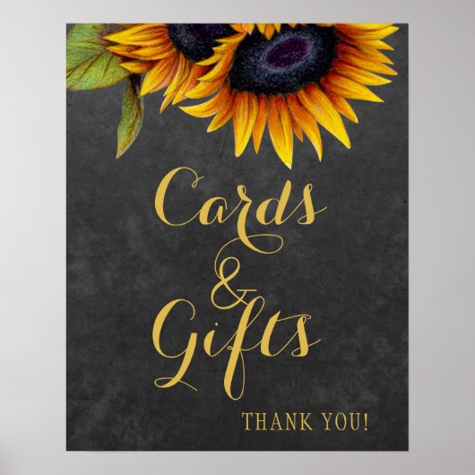 Elegant roestvrijzonneblokkaarten en bruiloft poster (Voorkant)