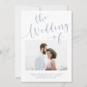 Elegant Romance | Minimalistisch tweedaags fotohuw Kaart (Voorkant)