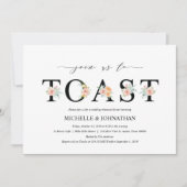 Elegant Romance Wedding Rehearsal Dinner Invites Kaart (Voorkant)