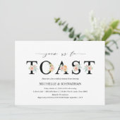 Elegant Romance Wedding Rehearsal Dinner Invites Kaart (Staand voorkant)