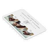 Elegant Romantic 3 Foto's Engaged Couple Session Magneet (Rechterzijde)