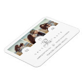 Elegant Romantic 3 Foto's Engaged Couple Session Magneet (Linkerzijde)