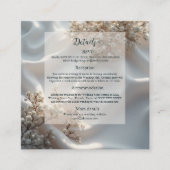 Elegant romantic babys breath floral wedding informatiekaartje (Voorkant)