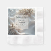 Elegant romantic babys breath floral wedding servet (Voorkant)