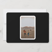 Elegant Romantic Black en White Modern Wedding Save The Date (Achterkant)