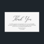 Elegant Romantic, Black font, Wedding Hartelijk da Informatiekaartje<br><div class="desc">Dit is het Moderne Elegant Romantic,  Black calligraphy Script,  Wedding Enclosure Card. U kunt de doopvontkleuren veranderen,  en uw trouwdetails in de passende doopvont/het schrijven toevoegen. #TeeshaDerrick</div>
