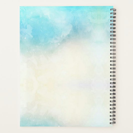 Elegant Romantic Black Lijst Floral Bouquet Planner (Achterkant)