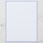 Elegant & Romantic Blue Floral White Roses (Achterkant)