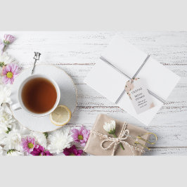 Elegant Romantic Blush Pink Floral Blossom Cadeaulabel