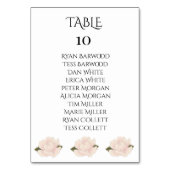 Elegant Romantic Blush Pink Floral Blossom Kaart (Achterkant)