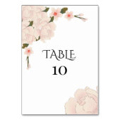 Elegant Romantic Blush Pink Floral Blossom Kaart (Voorkant)