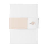 Elegant Romantic Blush Pink Floral Blossom Uitnodigingen Wikkel (Achterkant Voorbeeld)