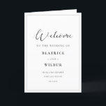 Elegant romantic calligraphy folded Programme Programma<br><div class="desc">Kies een elegante kalligrafie voor je trouwbenodigdheden. Chic en romantisch,  het zal al uw behoeften aanpassen. Eenvoudig aan te passen,  verandert u de tekstkleur of de achtergrond zoals u wilt.</div>
