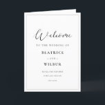 Elegant romantic calligraphy folded Programme Programma<br><div class="desc">Kies een elegante kalligrafie voor je trouwbenodigdheden. Chic en romantisch,  het zal al uw behoeften aanpassen. Eenvoudig aan te passen,  verandert u de tekstkleur of de achtergrond zoals u wilt.</div>