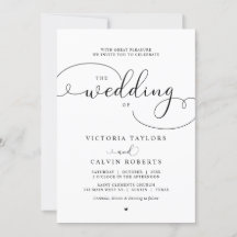 Elegant Romantic Calligraphy Script Wedding