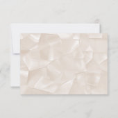 Elegant Romantic Calligraphy Wedding RSVP Kaartje (Achterkant)