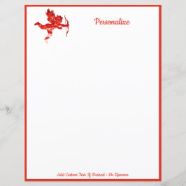 Elegant Romantic Cherub Cupid Valentijn Red