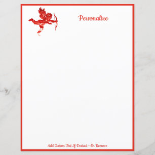 Elegant Romantic Cherub Cupid Valentijn Red