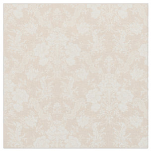 Elegant Romantic Chic Floral Damask-Cream Stof
