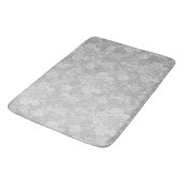 Elegant Romantic Chic Floral Damask-Grey Badmat (Gekanteld)