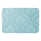 Elegant Romantic Chic Floral Damask-Mint Badmat (Voorkant)