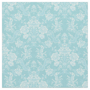 Elegant Romantic Chic Floral Damask-Mint Stof