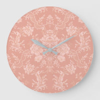 Elegant Romantic Chic Floral Damask-Peach