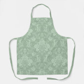 Elegant Romantic Chic Floral Damask-Sage Green Schort (Voorkant)