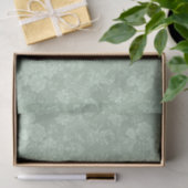 Elegant Romantic Chic Floral Damask-Sage Green Tissuepapier (Geschenk)