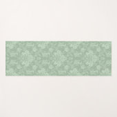 Elegant Romantic Chic Floral Damask-Sage Green Yogamat (Voorkant (horizontaal))