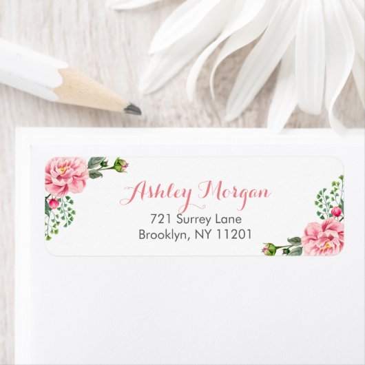 Elegant Romantic Chic Floral Decor Etiket (Insitu)