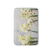 Elegant Romantic Cream & Lila Orchids Badmat (Voorkant Verticaal)