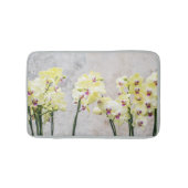 Elegant Romantic Cream & Lila Orchids Badmat (Voorkant)
