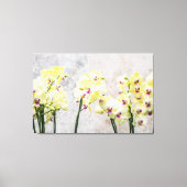 Elegant Romantic Cream & Lila Orchids Canvas Afdruk (Voorkant)