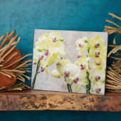 Elegant Romantic Cream & Lila Orchids Fotoplaat (Zijkant)