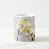 Elegant Romantic Cream & Lila Orchids Koffiemok (Center)