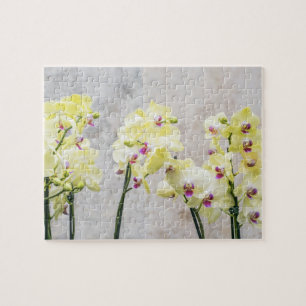 Elegant Romantic Cream & Lila Orchids Legpuzzel