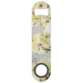 Elegant Romantic Cream & Lila Orchids Speed Flessenopener (Achterkant)