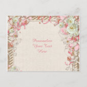 Elegant & Romantic Floral Garden Flower Canopy Aankondigingskaart (Voorkant)
