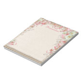 Elegant & Romantic Floral Garden Flower Canopy Notitieblok (Linkerzijde)